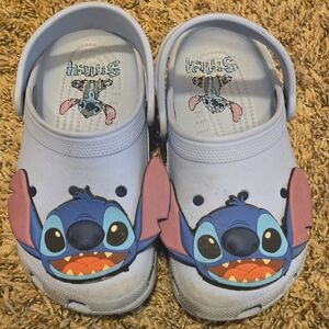 Kids Blue Stitch Croc-Style Clogs